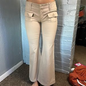 Low Rise Flare Leg Pants